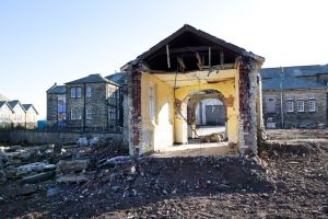 Male double aspect corridor demolition, October - November 2011